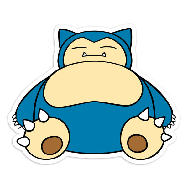Adesivi per Auto e Moto: Snorlax Pokémon