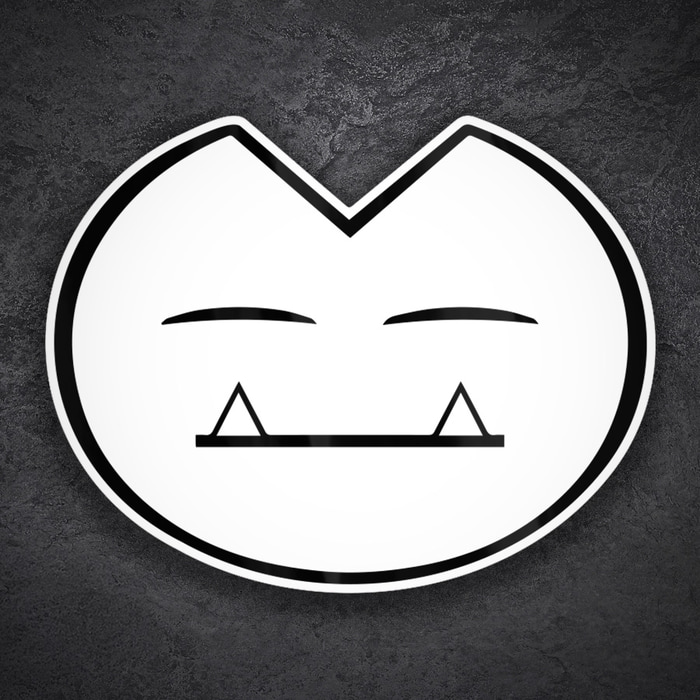 Adesivi per Auto e Moto: Snorlax Classico Viso Minimale