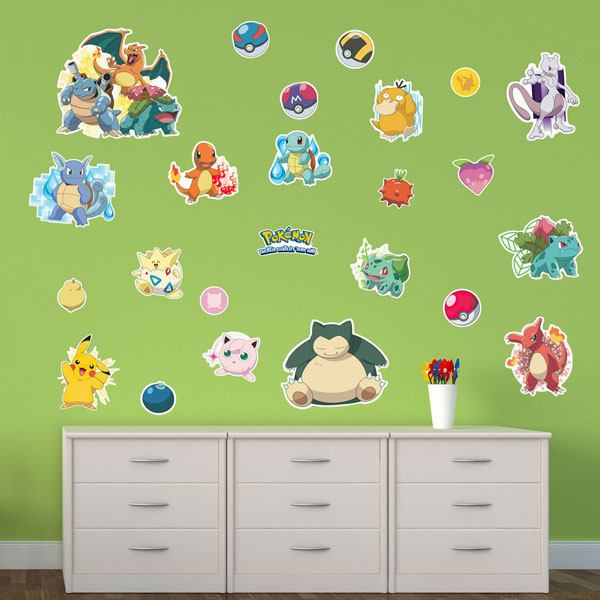 Set di 24 adesivi Pok&eacute;mon 3/5