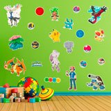 Adesivi per Bambini: Set 22X Pokemon Personaggi 4