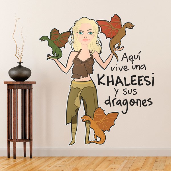 Adesivi per Bambini: Khaleesi e draghi