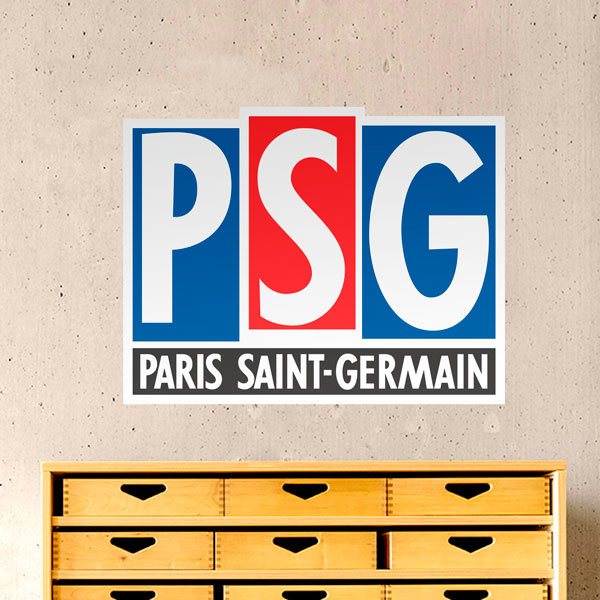 Adesivi Murali: Anno dello scudo PSG 1990