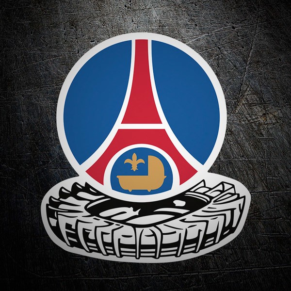 Adesivi Murali: PSG Shield anni 