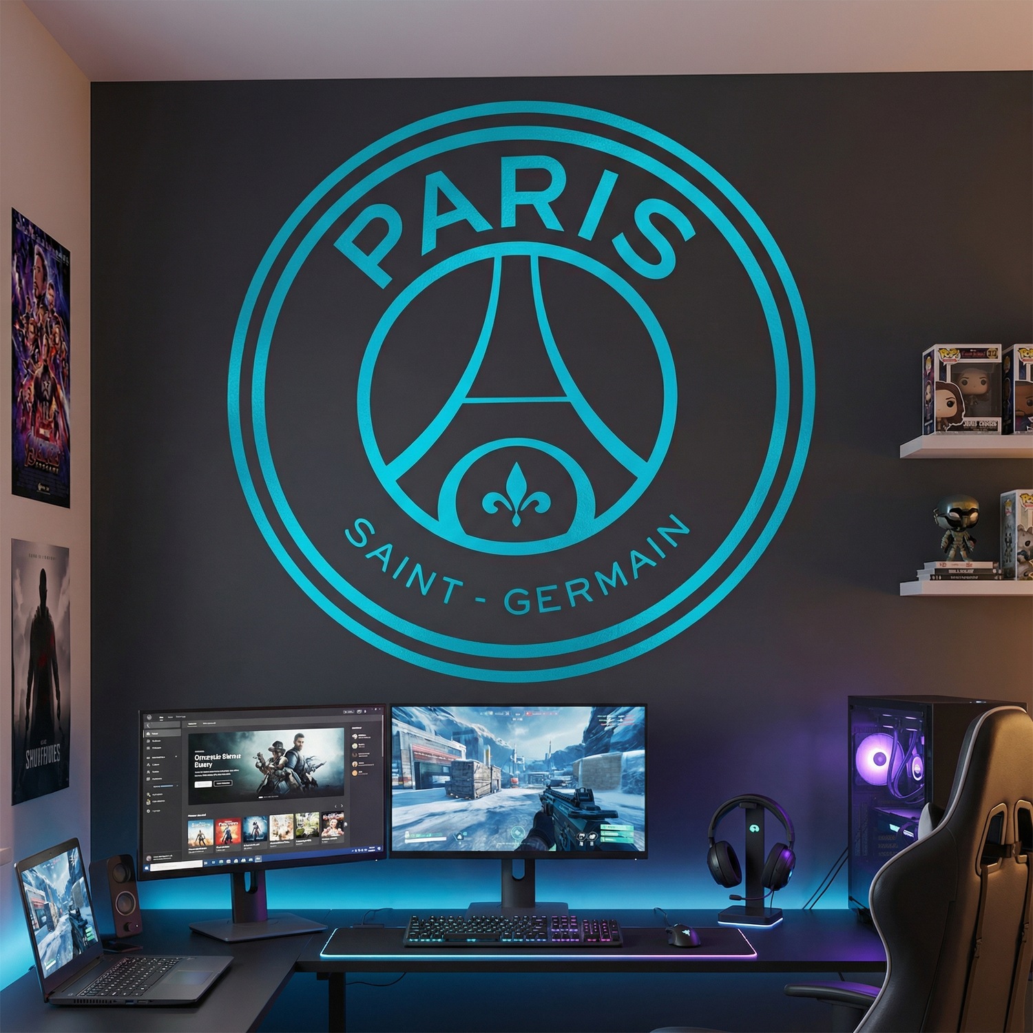 Adesivi Murali: Stemma del Paris Saint-Germain Football Club