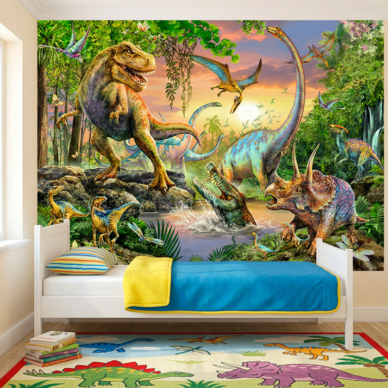 Poster adesivo Dinosauri nella giungla 3