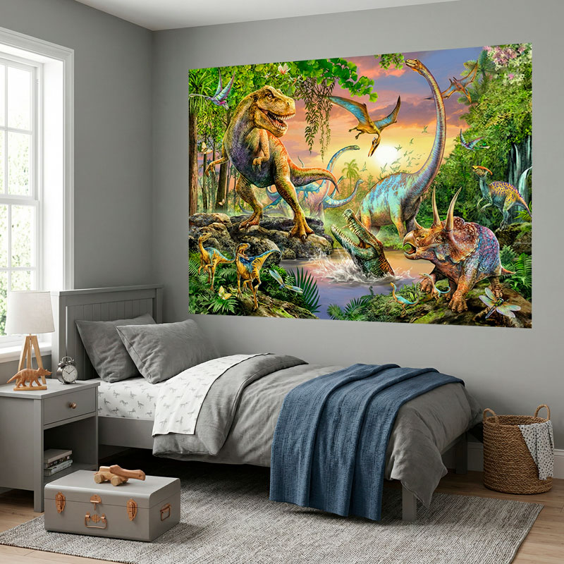 Poster adesivo Dinosauri nella giungla 7