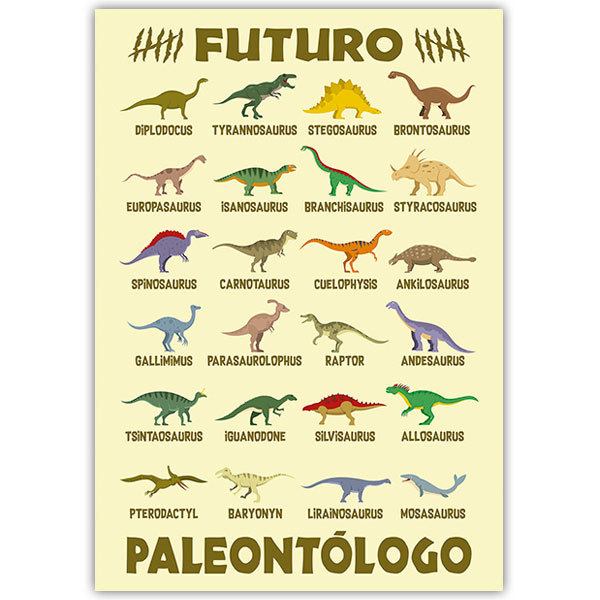 Adesivi Murali: Poster adesivo Il futuro paleontologo