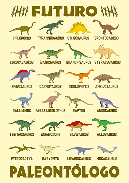 Adesivi Murali: Poster adesivo Il futuro paleontologo 0