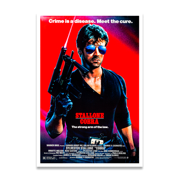 Adesivi Murali: Poster Cobra (Stallone)