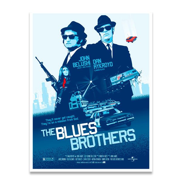 Adesivi Murali: The Blues Brothers