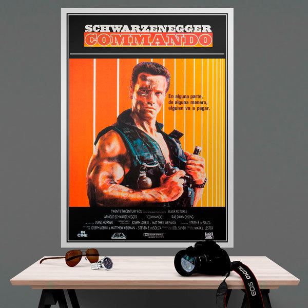 Adesivi Murali: Schwarzenegger comando