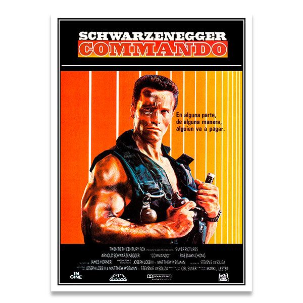 Adesivi Murali: Schwarzenegger comando