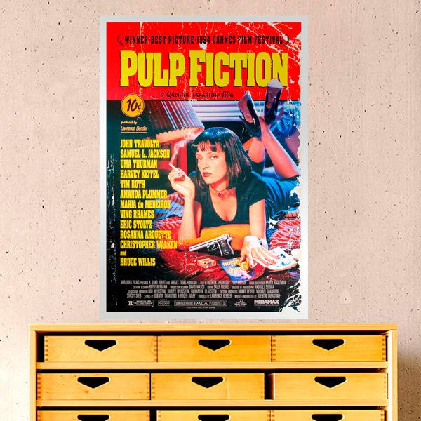 Adesivi Murali: Pulp Fiction indossato