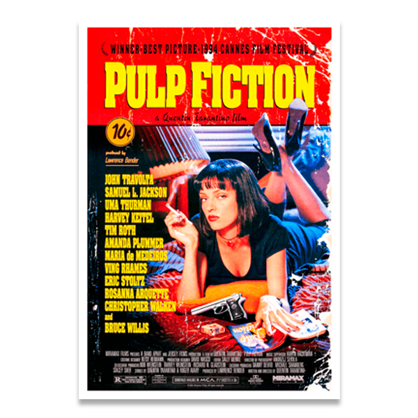 Adesivi Murali: Pulp Fiction indossato