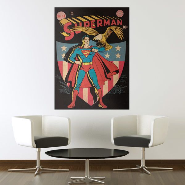 Adesivi Murali: Superman con un 1