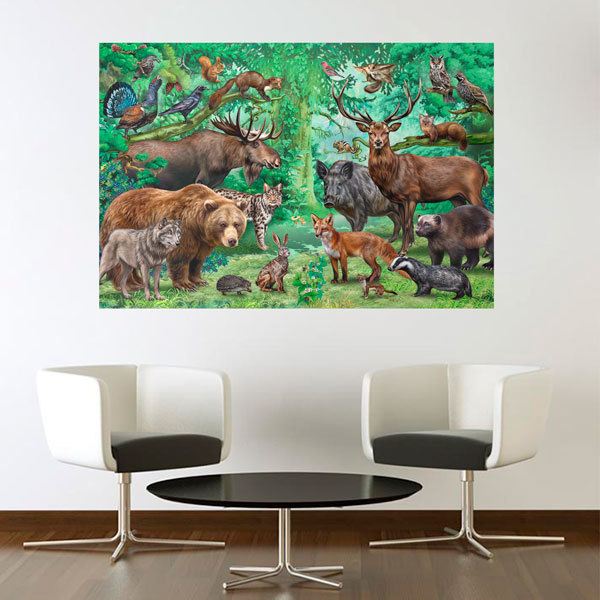 Adesivi Murali: Animali della Foresta