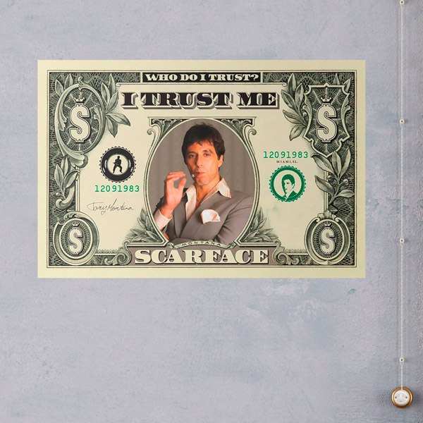 Adesivi Murali: Scarface Dolar