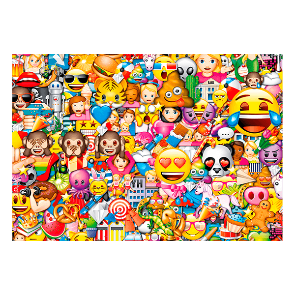 Adesivi Murali: Emojis divertenti