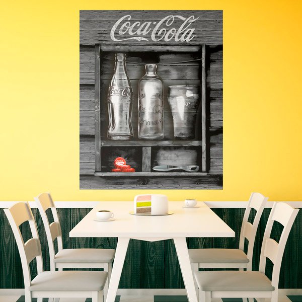 Adesivi Murali: Bottiglie di Coca Cola