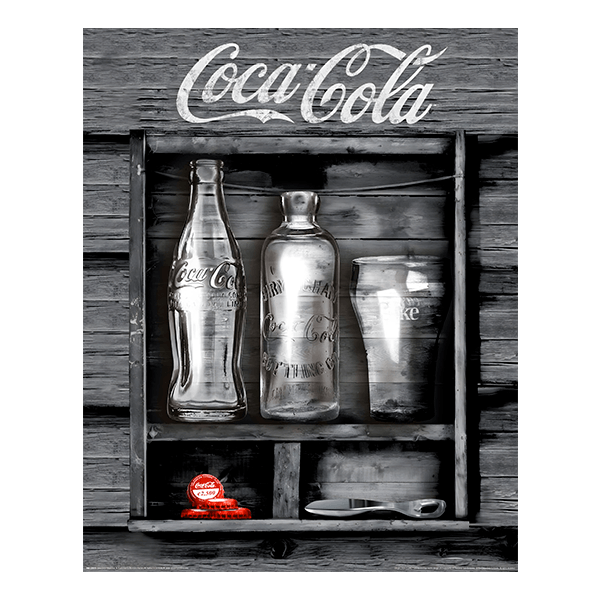 Adesivi Murali: Bottiglie di Coca Cola