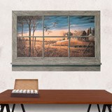 Adesivi Murali: Anatre al tramonto alla finestra 3