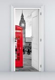 Adesivi Murali: Porta aperta Londra cabina 5