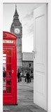 Adesivi Murali: Porta aperta Londra cabina 6