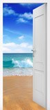 Adesivi Murali: Porta aperta spiaggia e cielo  6