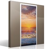 Adesivi Murali: Porta tramonto sulla spiaggia 7