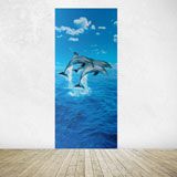 Adesivi Murali: Delfini che saltano  4