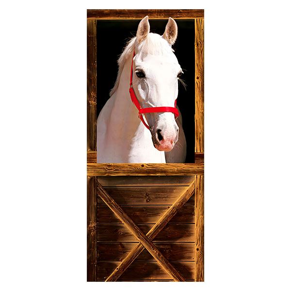 Adesivi Murali: Cavallo nella stalla