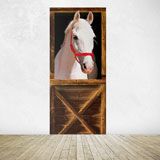 Adesivi Murali: Cavallo nella stalla 4