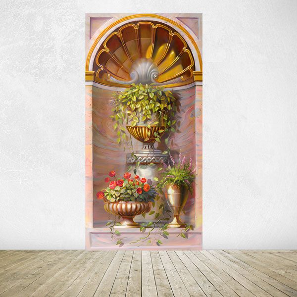 Adesivi Murali: Nicchia con fiori
