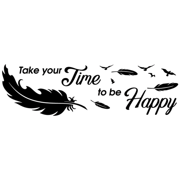 Adesivi Murali: Take time to be happy