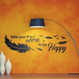 Adesivi Murali: Take time to be happy 2