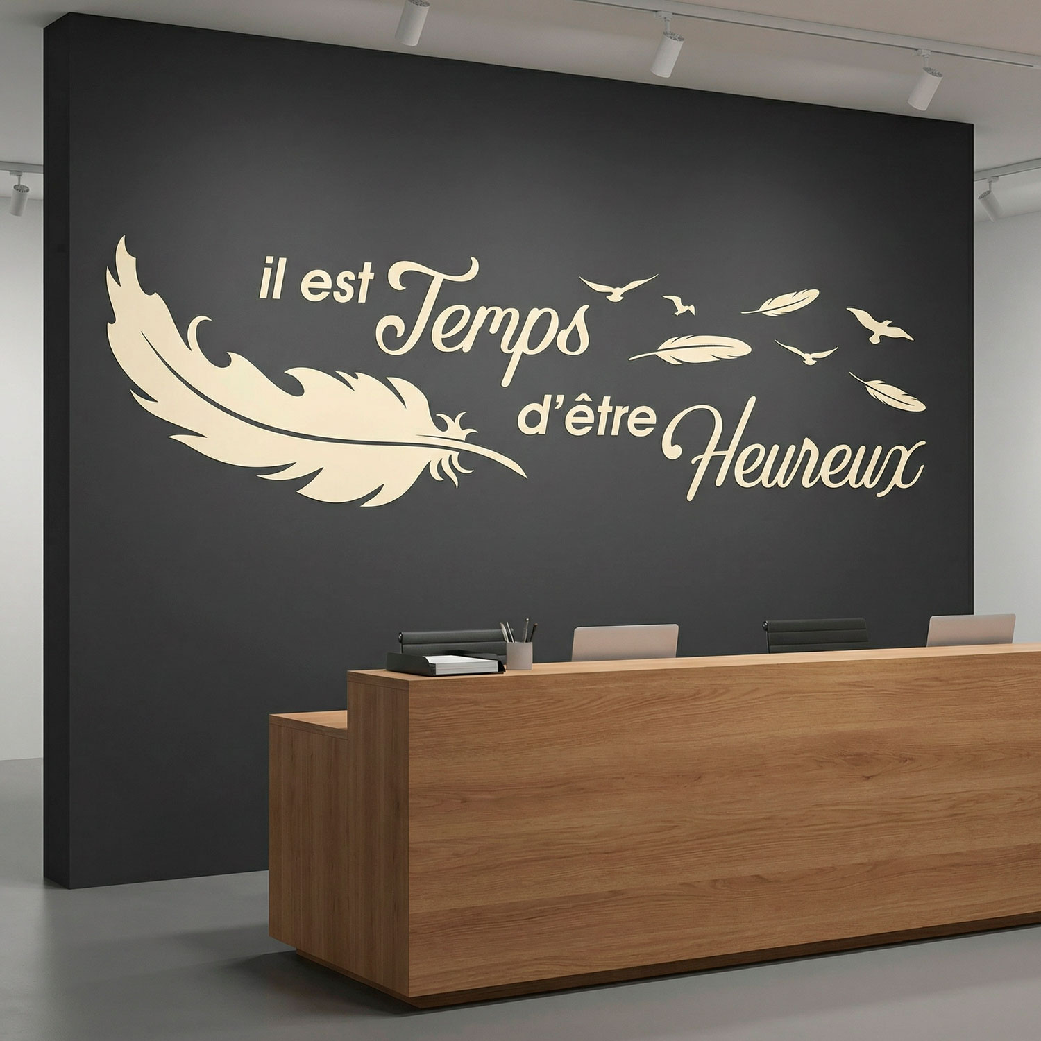 Adesivi Murali: Prenez le temps d'&ecirc;tre Heureux