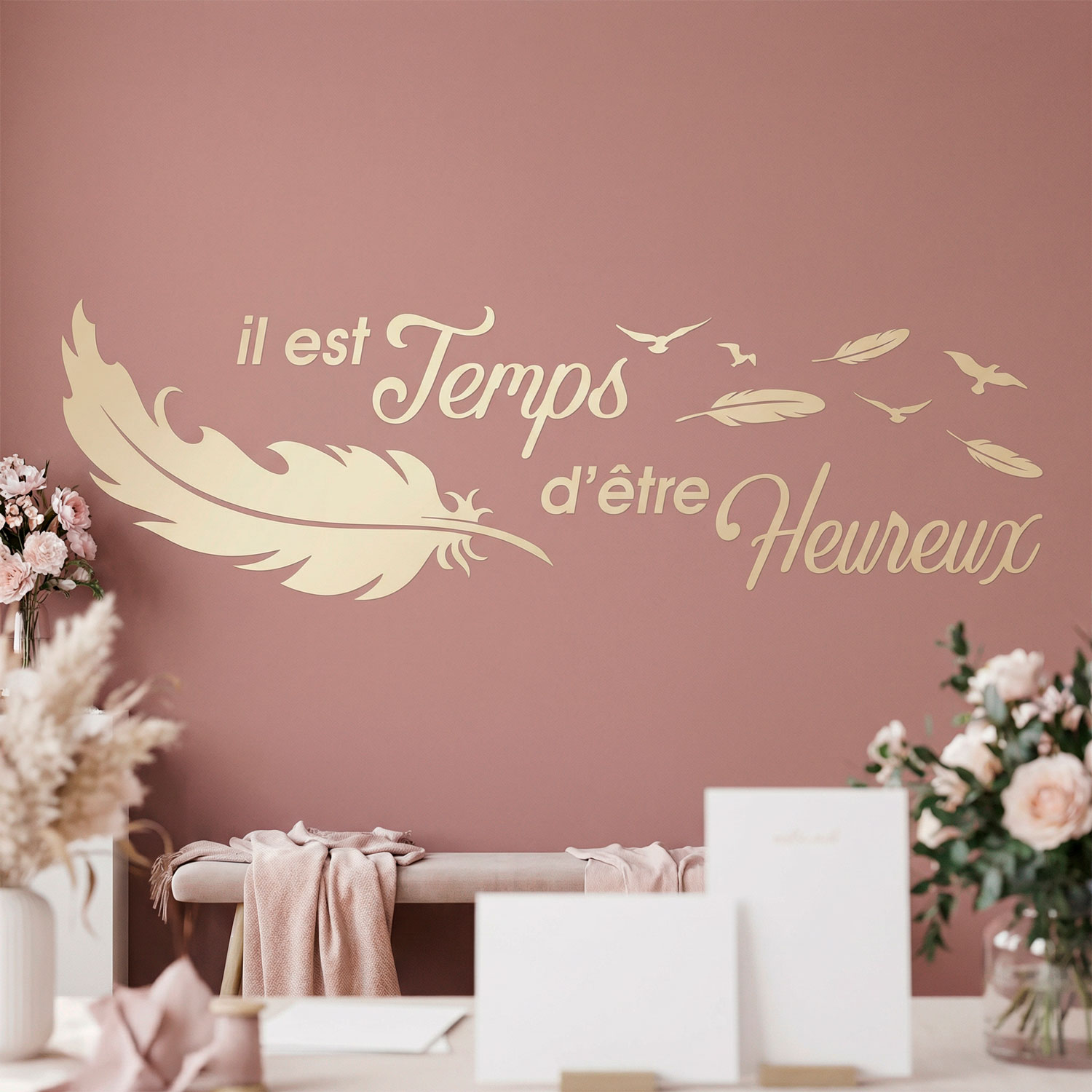 Adesivi Murali: Prenez le temps d'&ecirc;tre Heureux