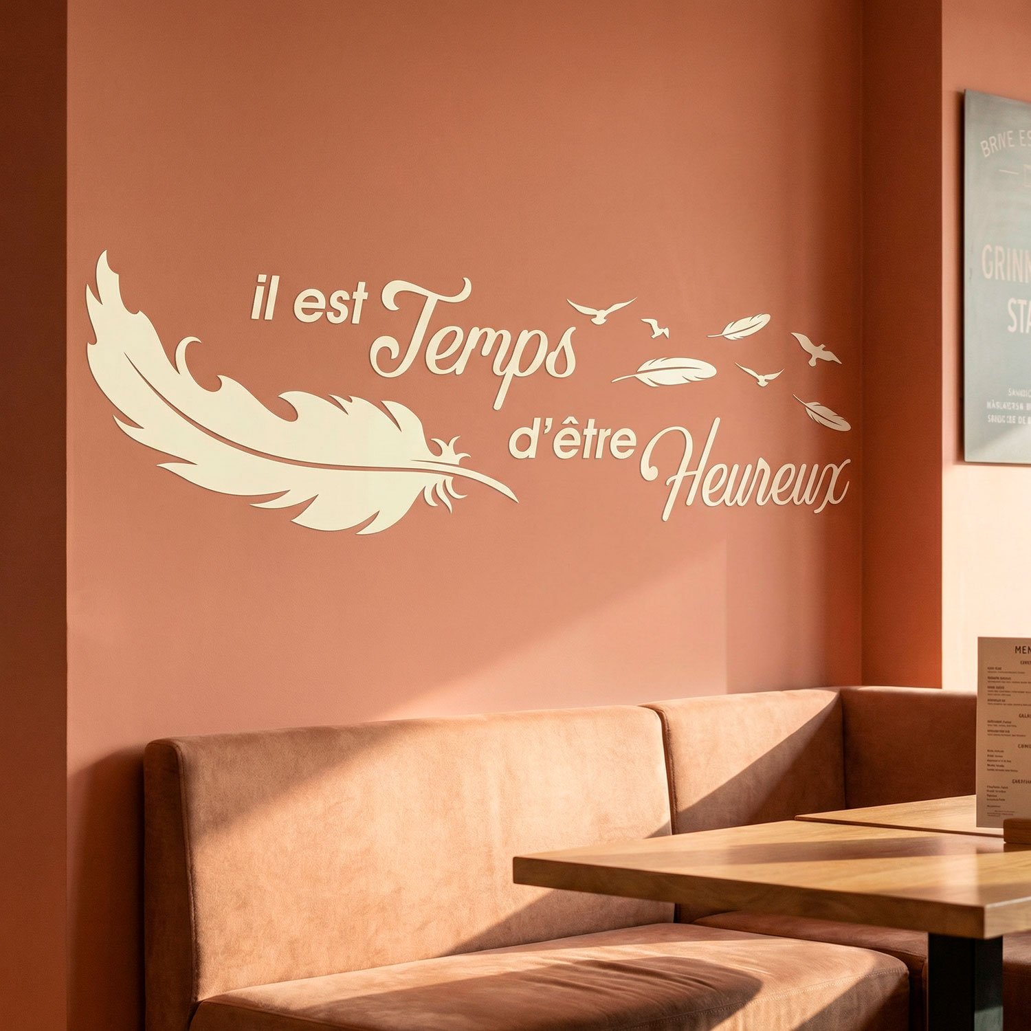 Adesivi Murali: Prenez le temps d'&ecirc;tre Heureux