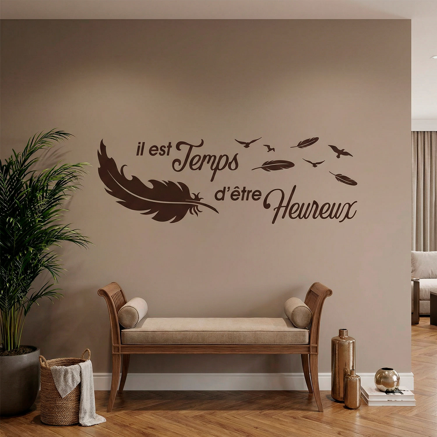 Adesivi Murali: Prenez le temps d'&ecirc;tre Heureux