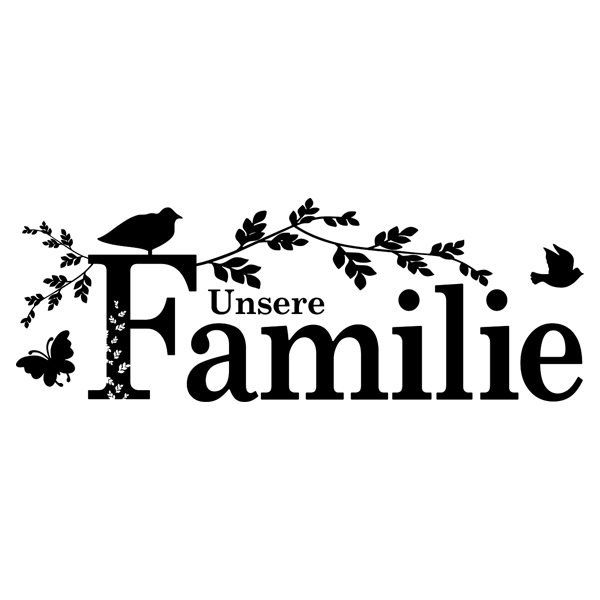 Adesivi Murali: Unsere Familie