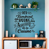 Adesivi Murali: Ici Tombent en Ruine les Merveilles de la Cuisine 21