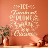 Adesivi Murali: Ici Tombent en Ruine les Merveilles de la Cuisine 6