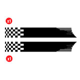 Adesivi per Auto e Moto: Fianchi in Vinile 2x Set Racing Bandiere 3