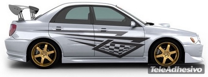 Adesivi per Auto e Moto: Kit Racing 23 2