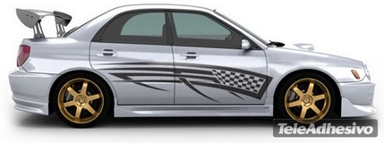 Adesivi per Auto e Moto: Kit Racing 30 2