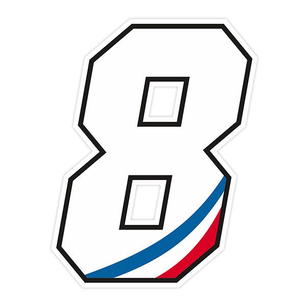 Adesivi per Auto e Moto:  Numeri Francese