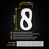 Adesivi per Auto e Moto: Numeri cherish 2
