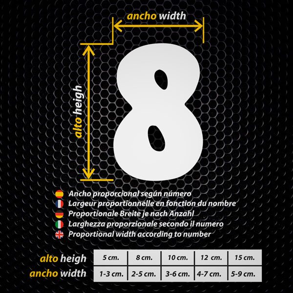 Adesivi per Auto e Moto: Numeri coaster