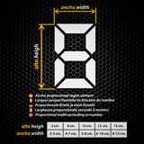 Adesivi per Auto e Moto: Numeri digital 2