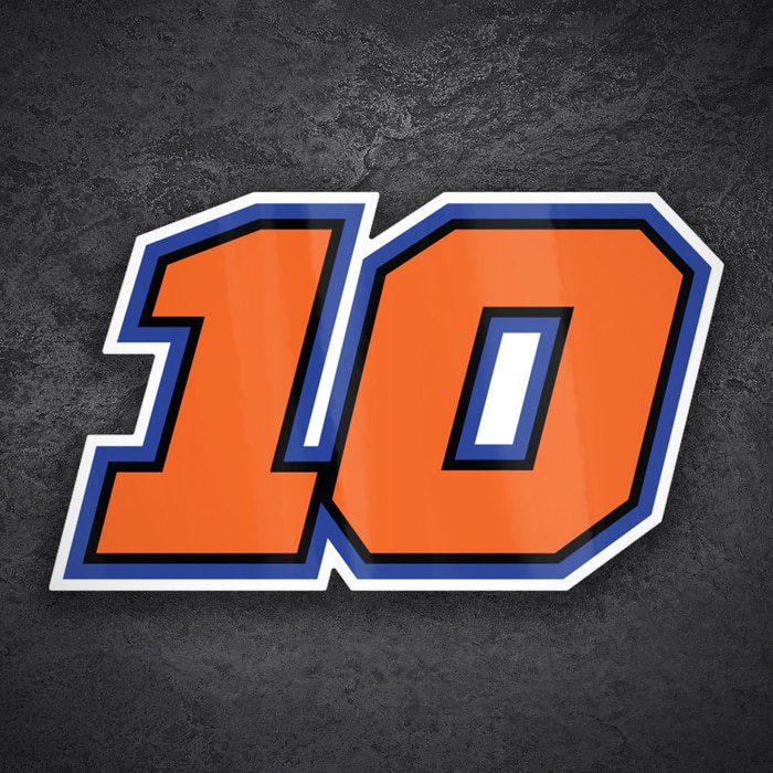 Adesivi per Auto e Moto: Luca Marini Numero 10 MotoGP